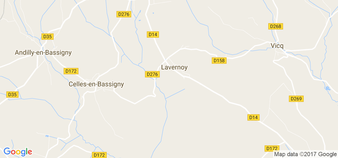 map de la ville de Lavernoy