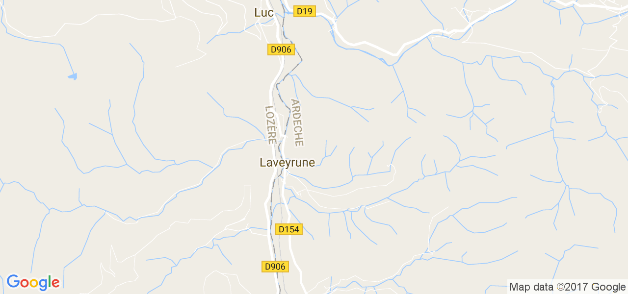 map de la ville de Laveyrune