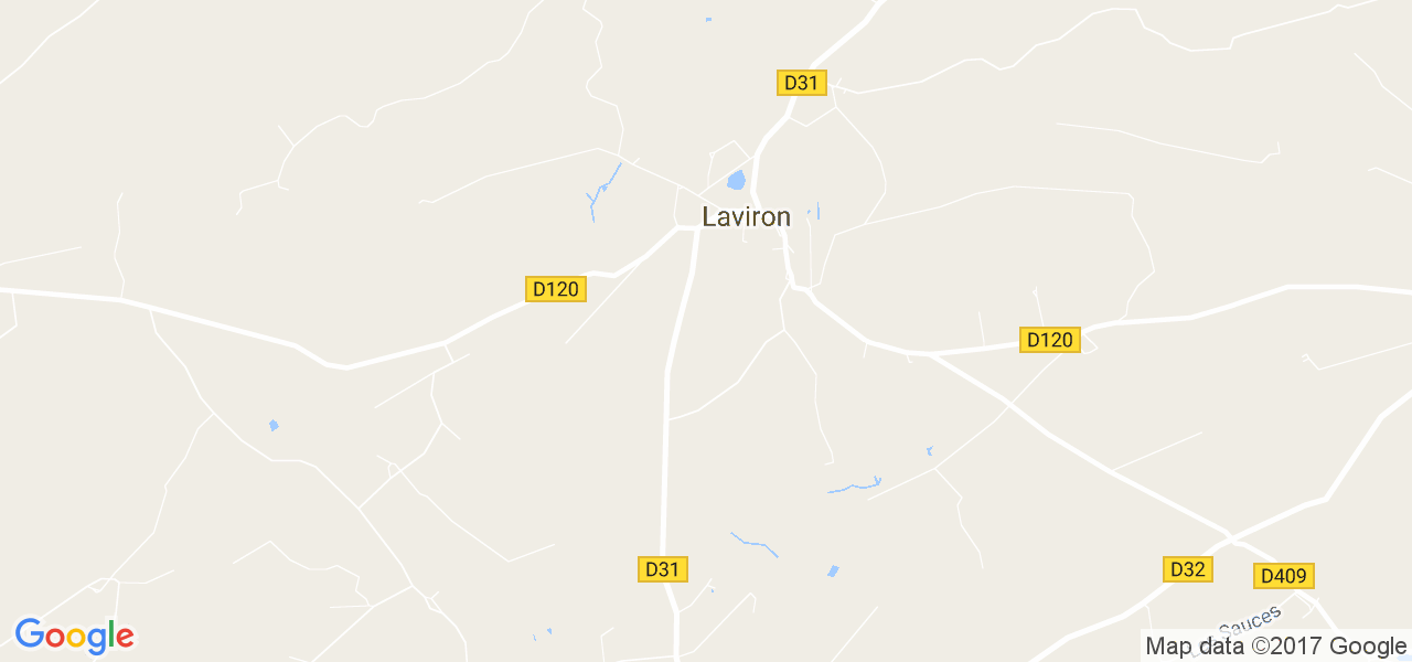 map de la ville de Laviron