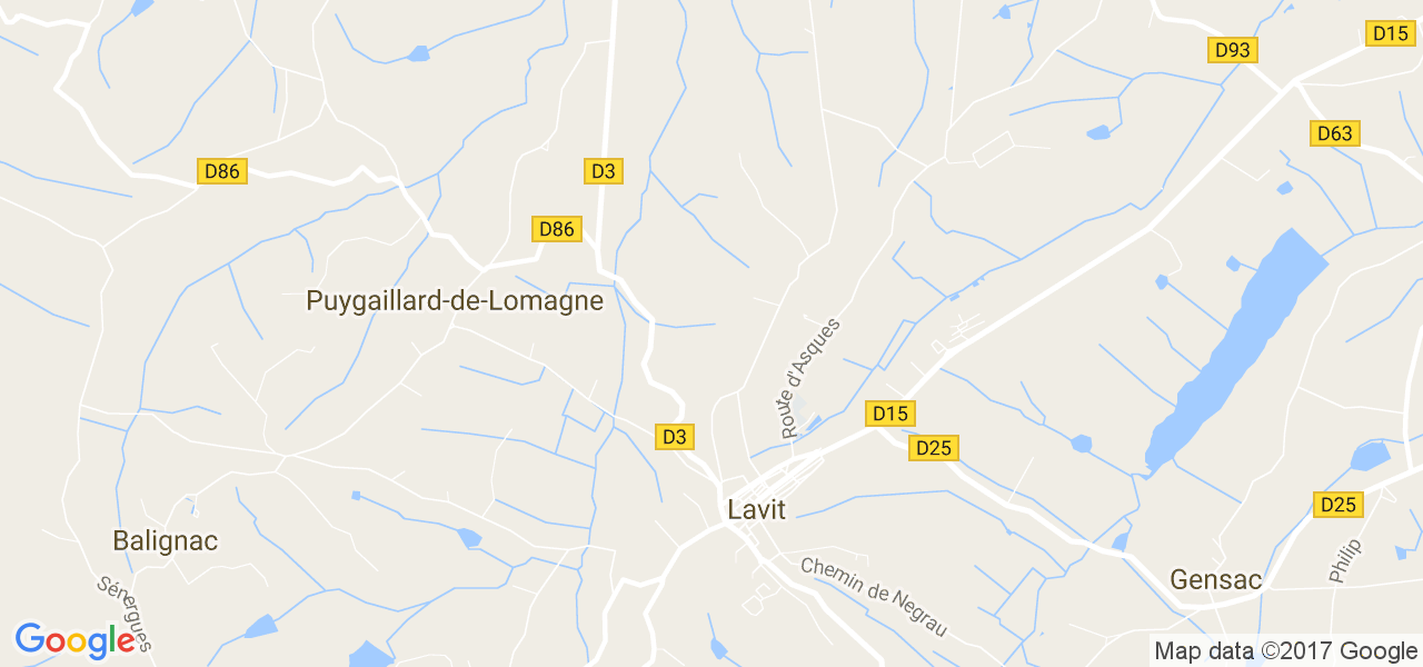 map de la ville de Lavit