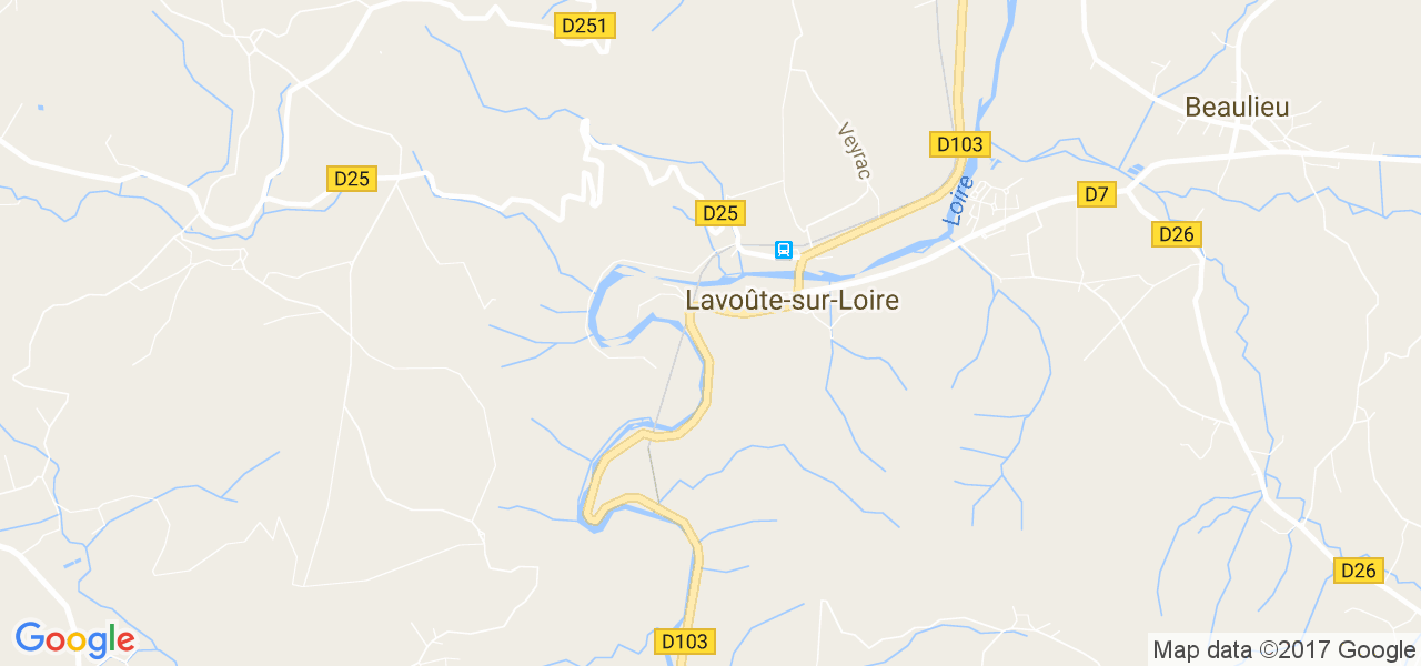 map de la ville de Lavoûte-sur-Loire