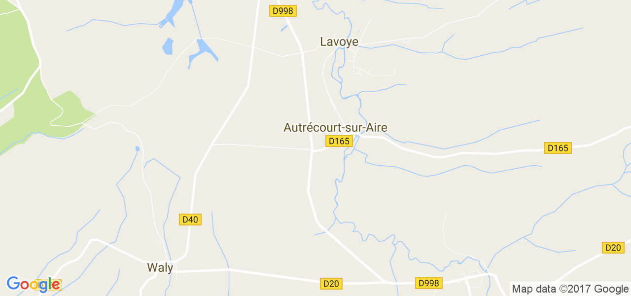 map de la ville de Lavoye