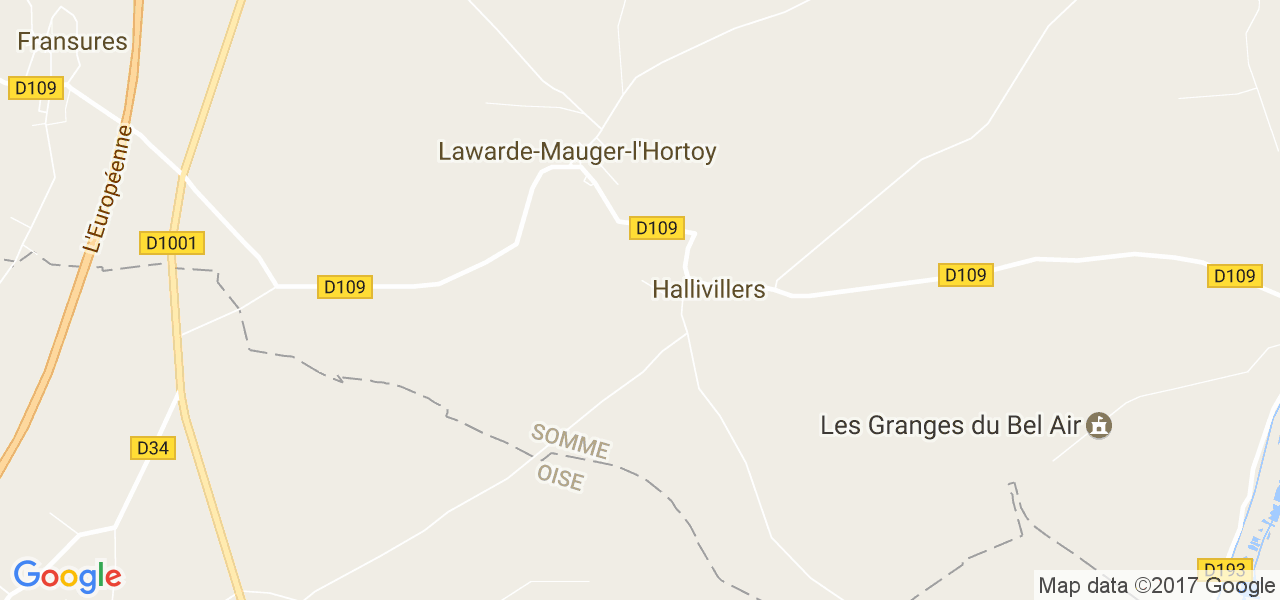 map de la ville de Lawarde-Mauger-l'Hortoy