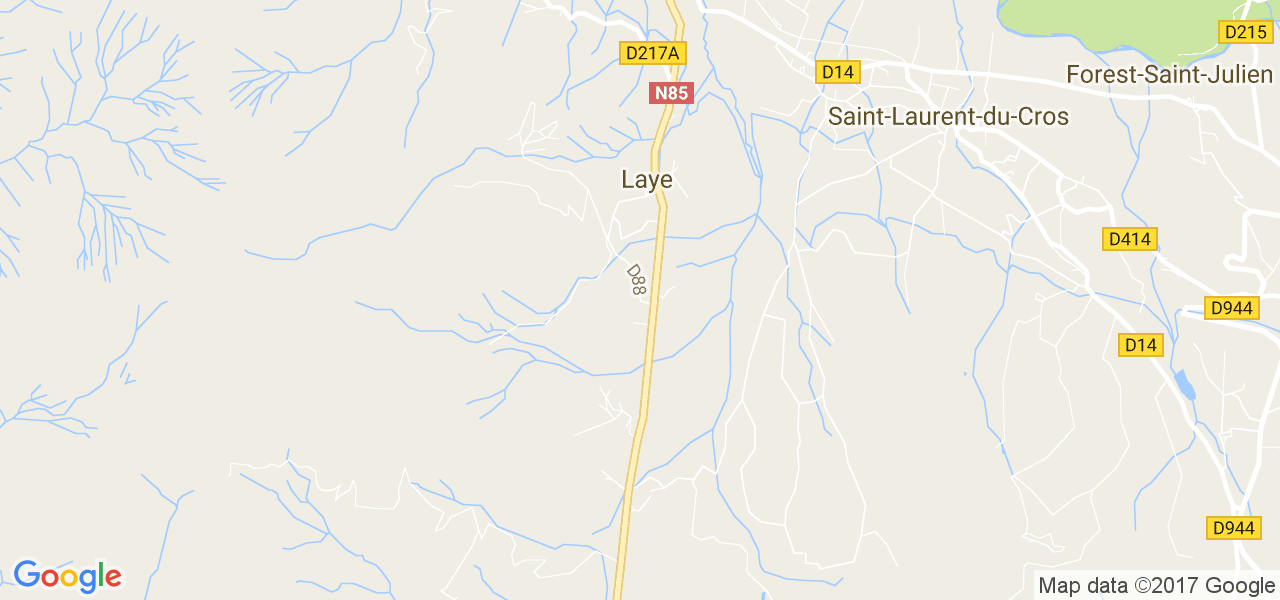 map de la ville de Laye