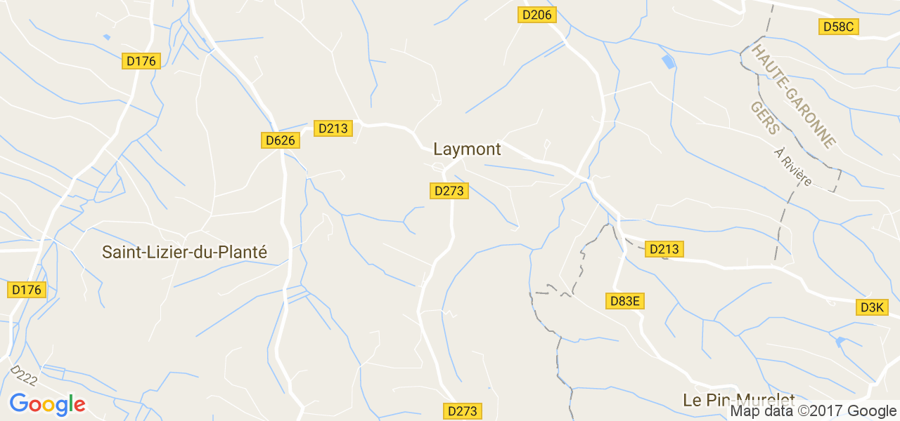 map de la ville de Laymont