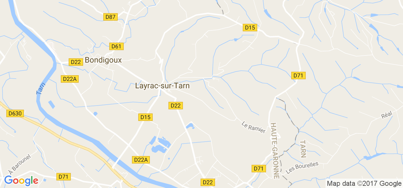 map de la ville de Layrac-sur-Tarn