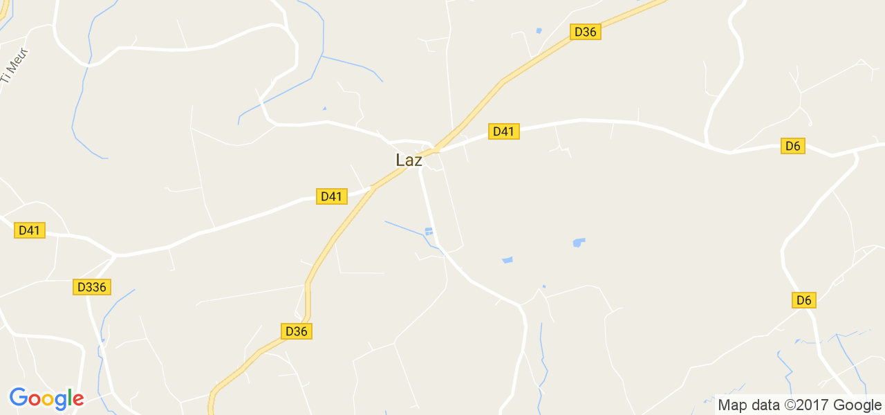 map de la ville de Laz