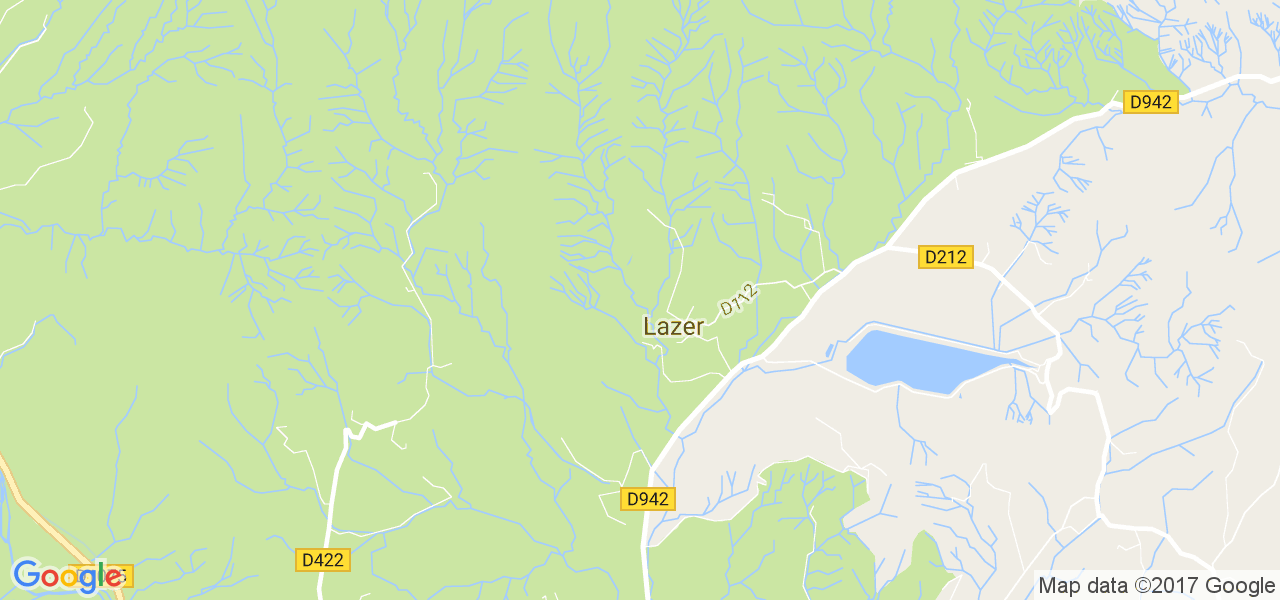 map de la ville de Lazer