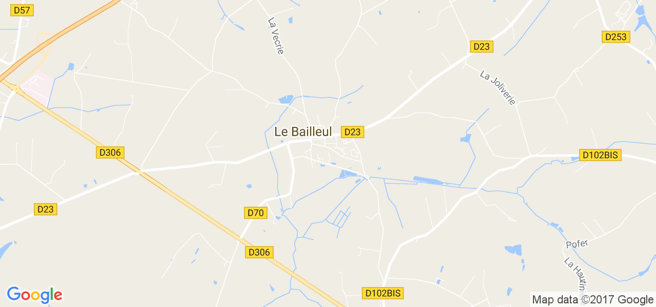 map de la ville de Le Bailleul