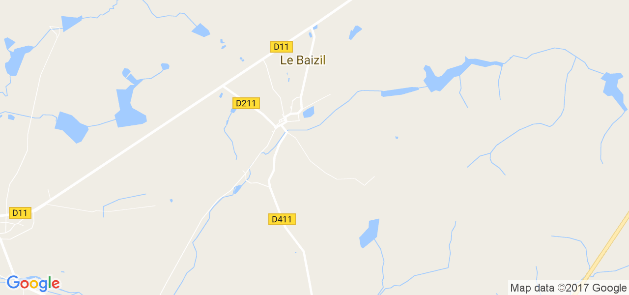 map de la ville de Le Baizil