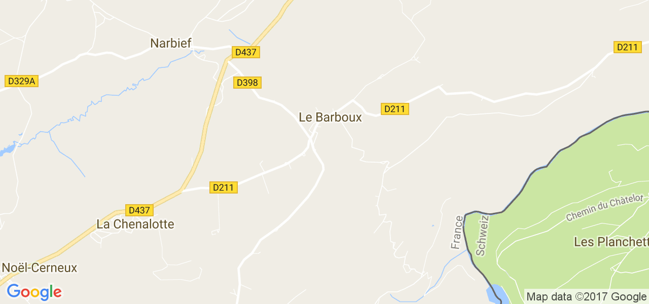 map de la ville de Le Barboux