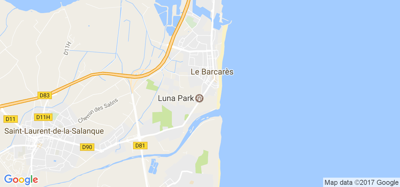 map de la ville de Le Barcarès