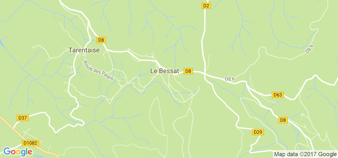 map de la ville de Le Bessat