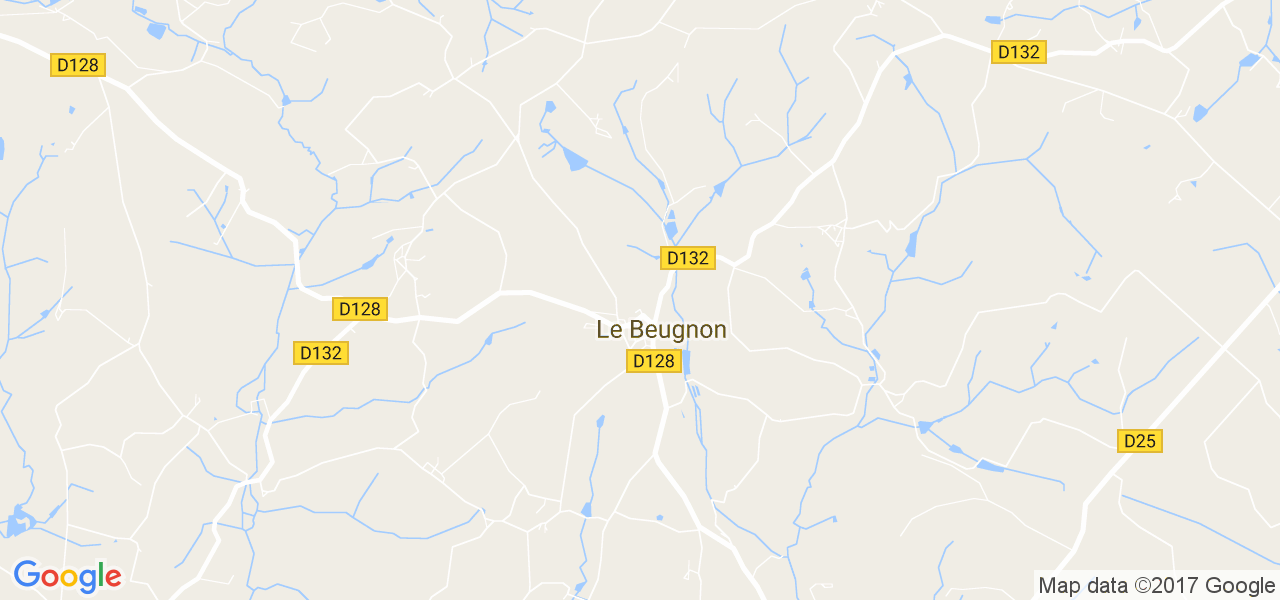 map de la ville de Le Beugnon