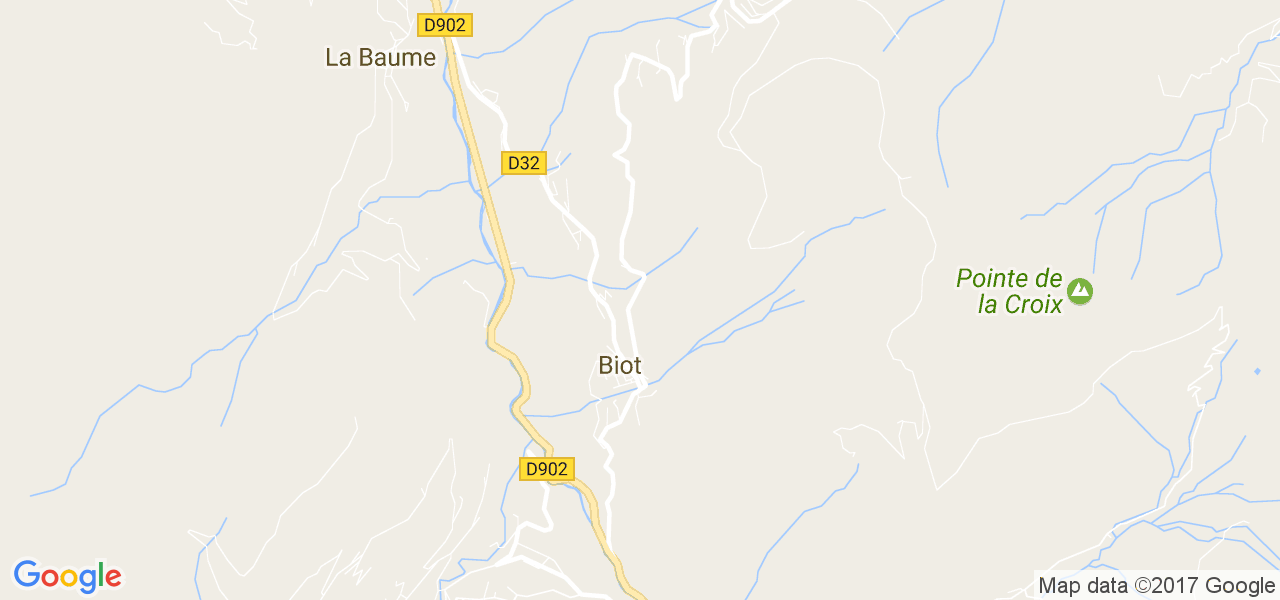 map de la ville de Le Biot