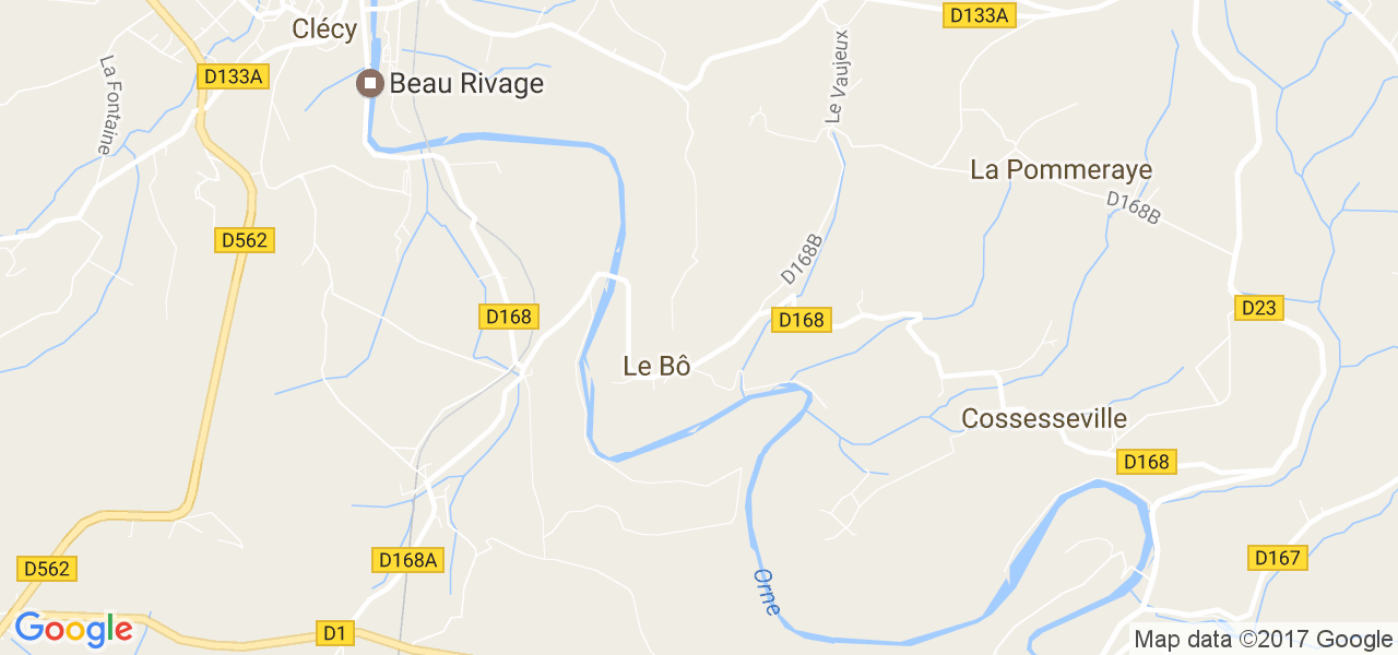 map de la ville de Le Bô