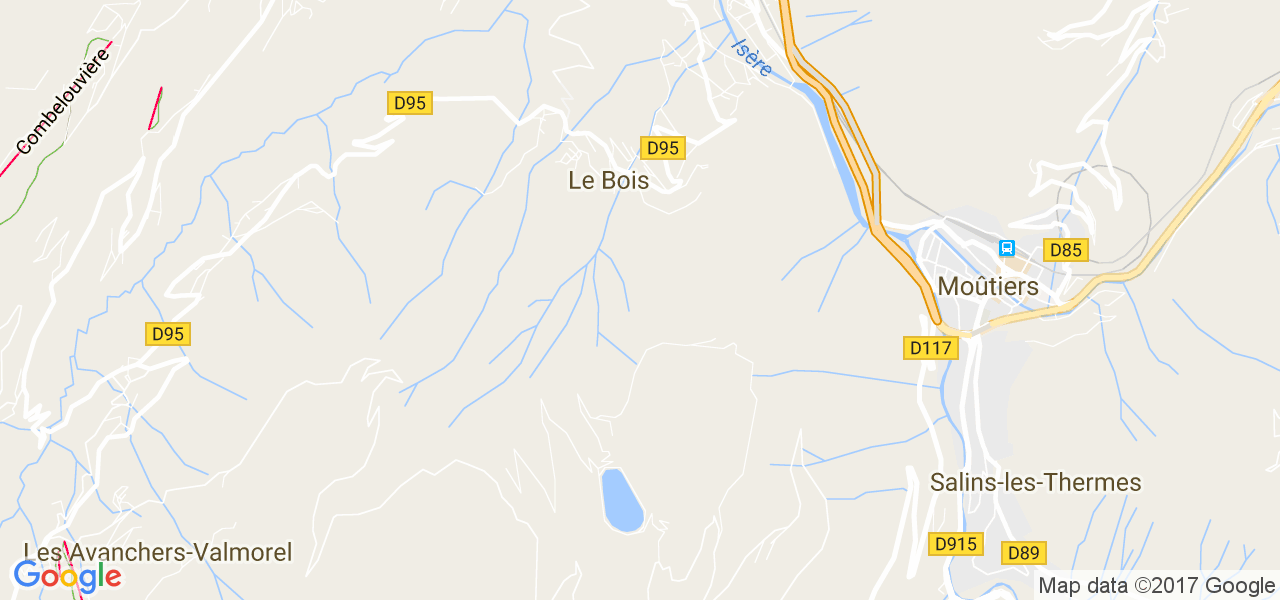 map de la ville de Le Bois