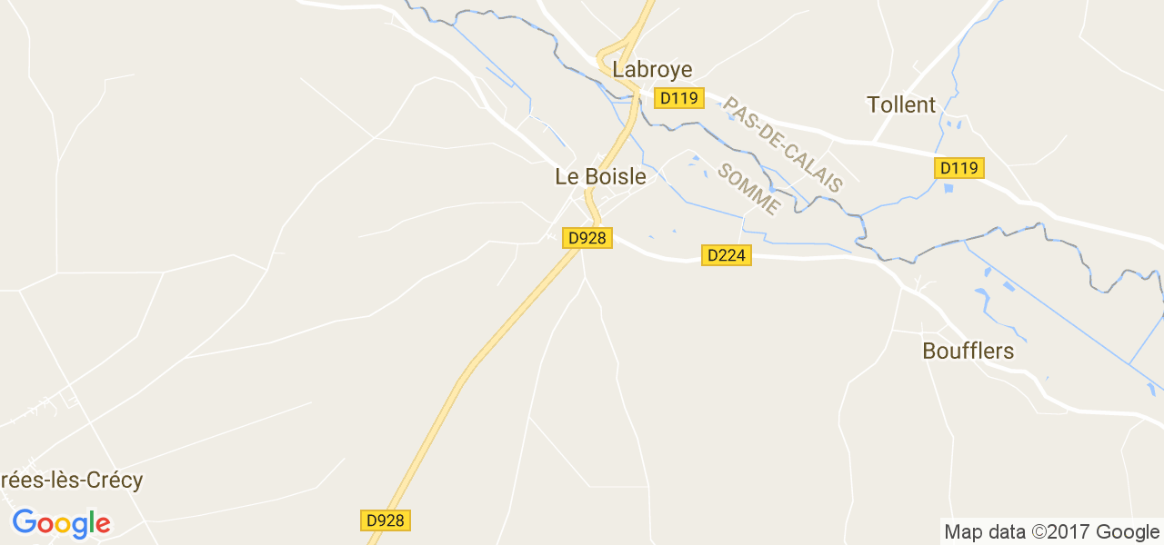 map de la ville de Le Boisle