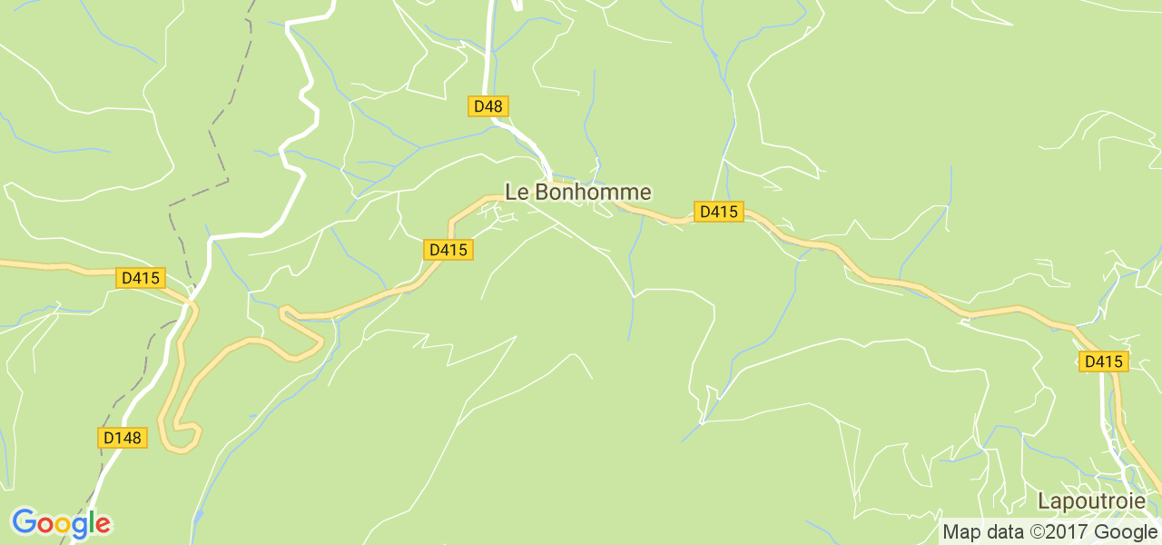 map de la ville de Le Bonhomme