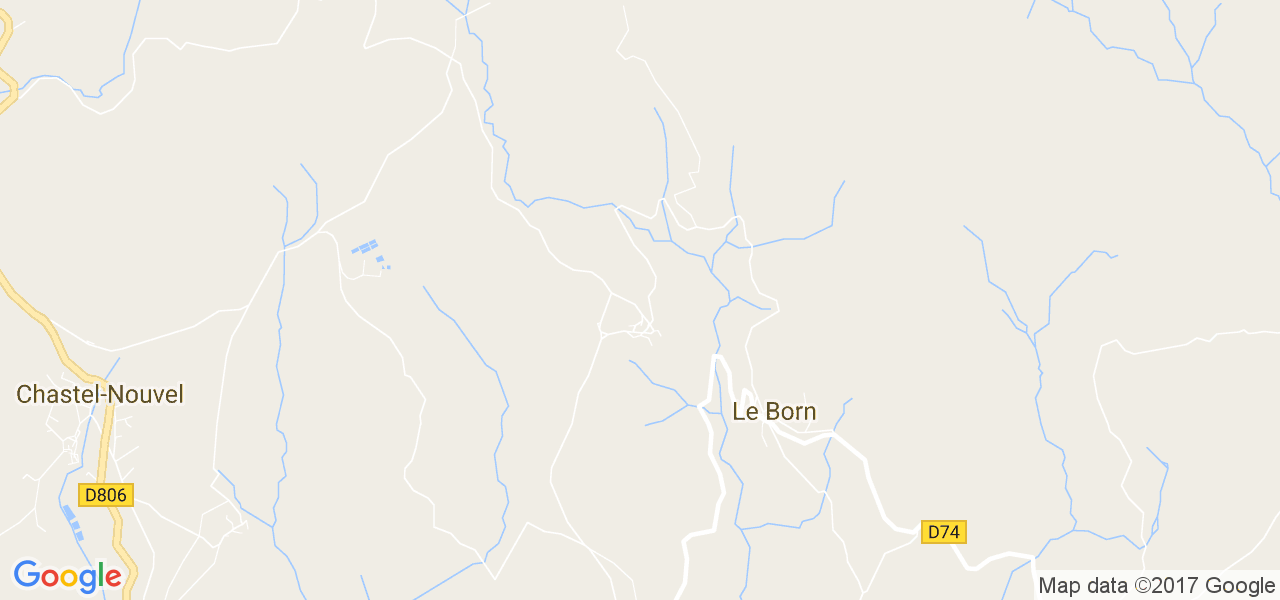 map de la ville de Le Born