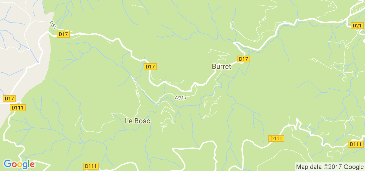 map de la ville de Le Bosc