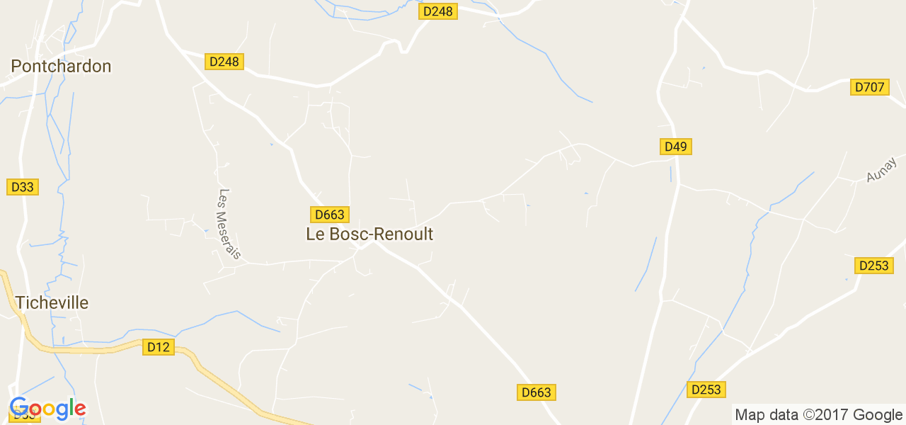 map de la ville de Le Bosc-Renoult