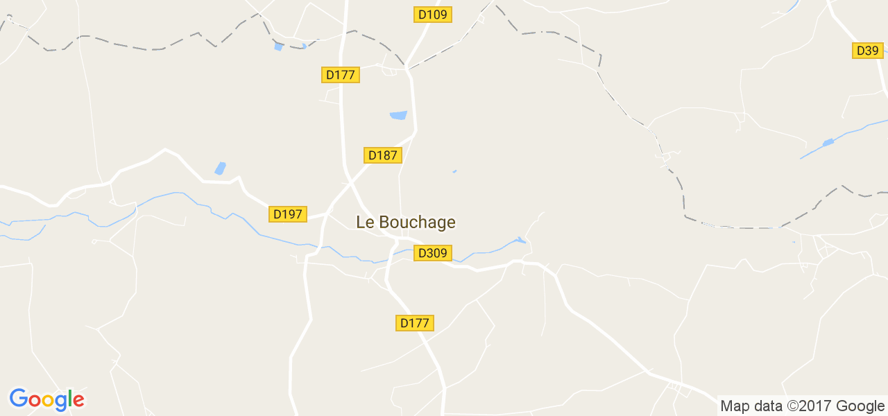 map de la ville de Le Bouchage