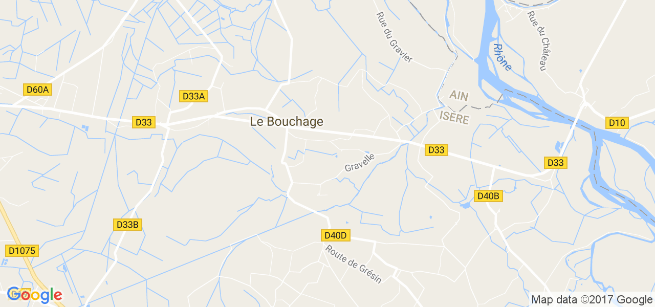 map de la ville de Le Bouchage