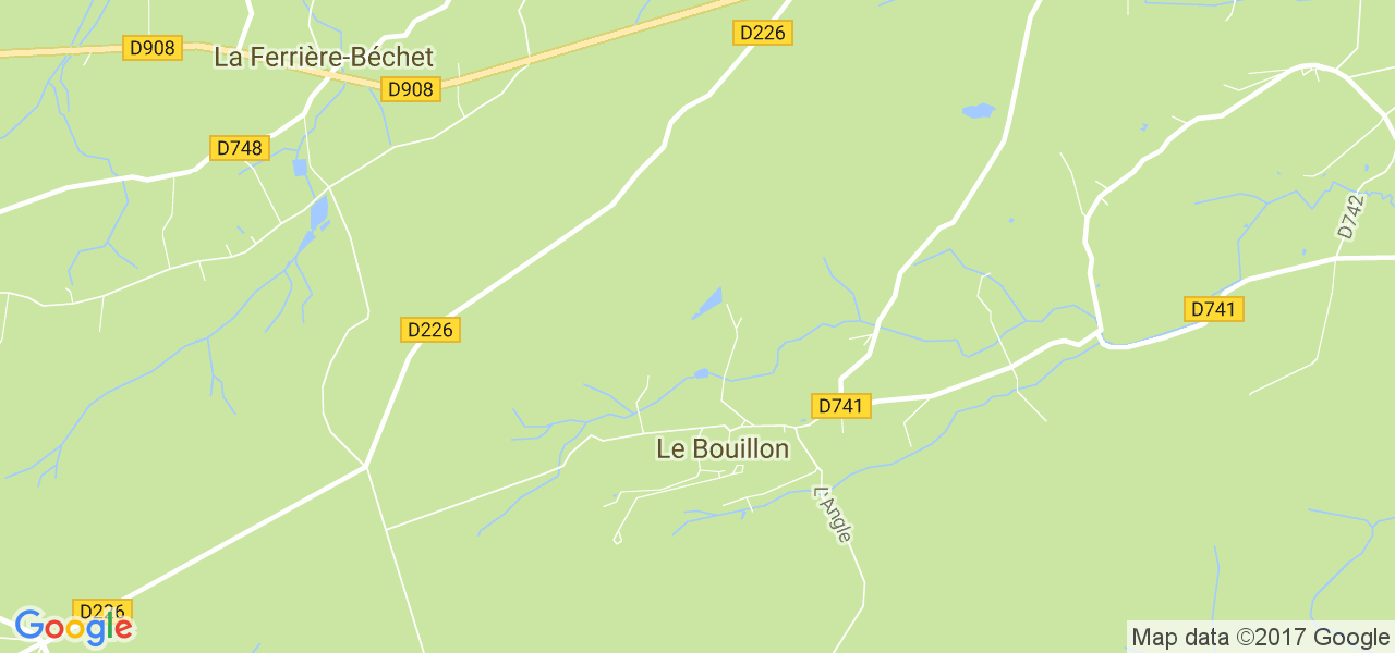 map de la ville de Le Bouillon