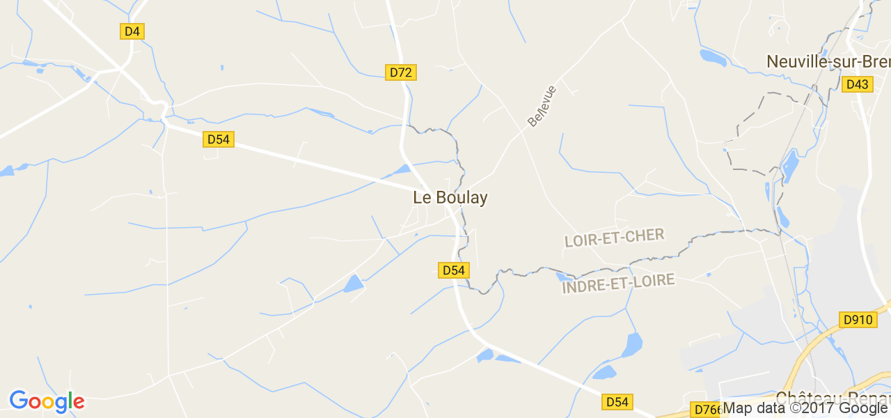 map de la ville de Le Boulay