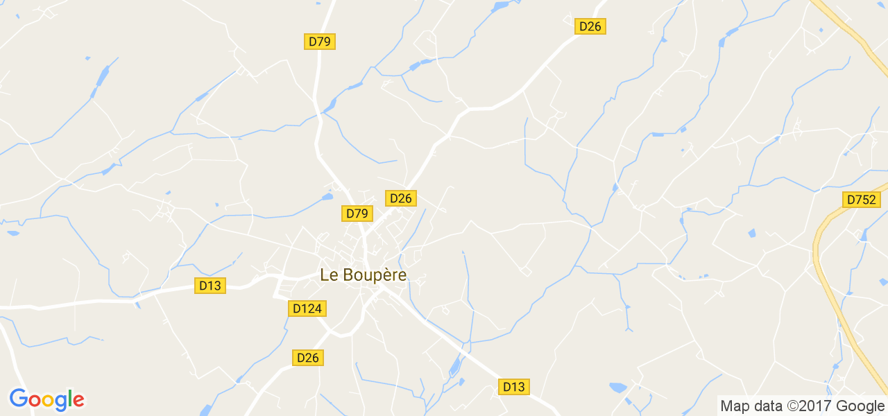 map de la ville de Le Boupère