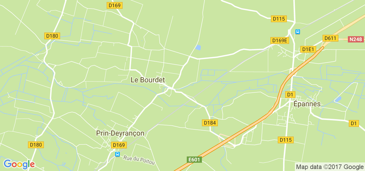 map de la ville de Le Bourdet