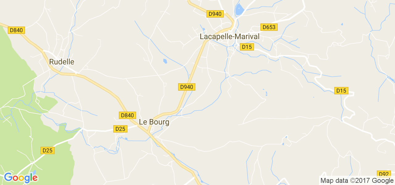 map de la ville de Le Bourg