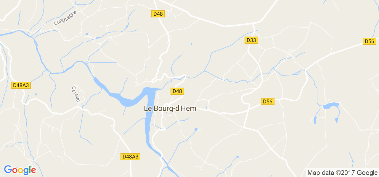 map de la ville de Le Bourg-d'Hem