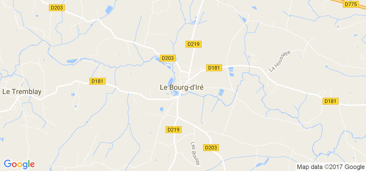 map de la ville de Le Bourg-d'Iré