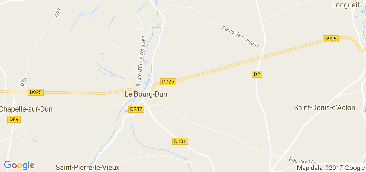 map de la ville de Le Bourg-Dun