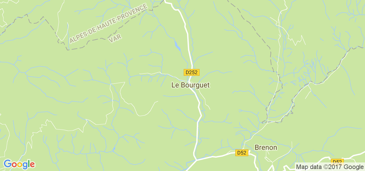 map de la ville de Le Bourguet