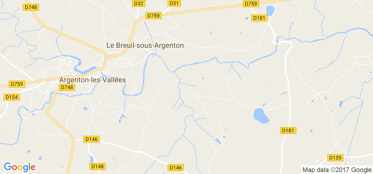 map de la ville de Le Breuil-sous-Argenton