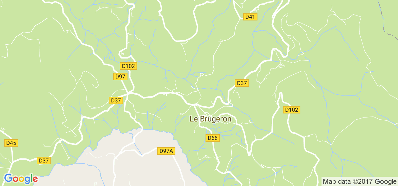 map de la ville de Le Brugeron