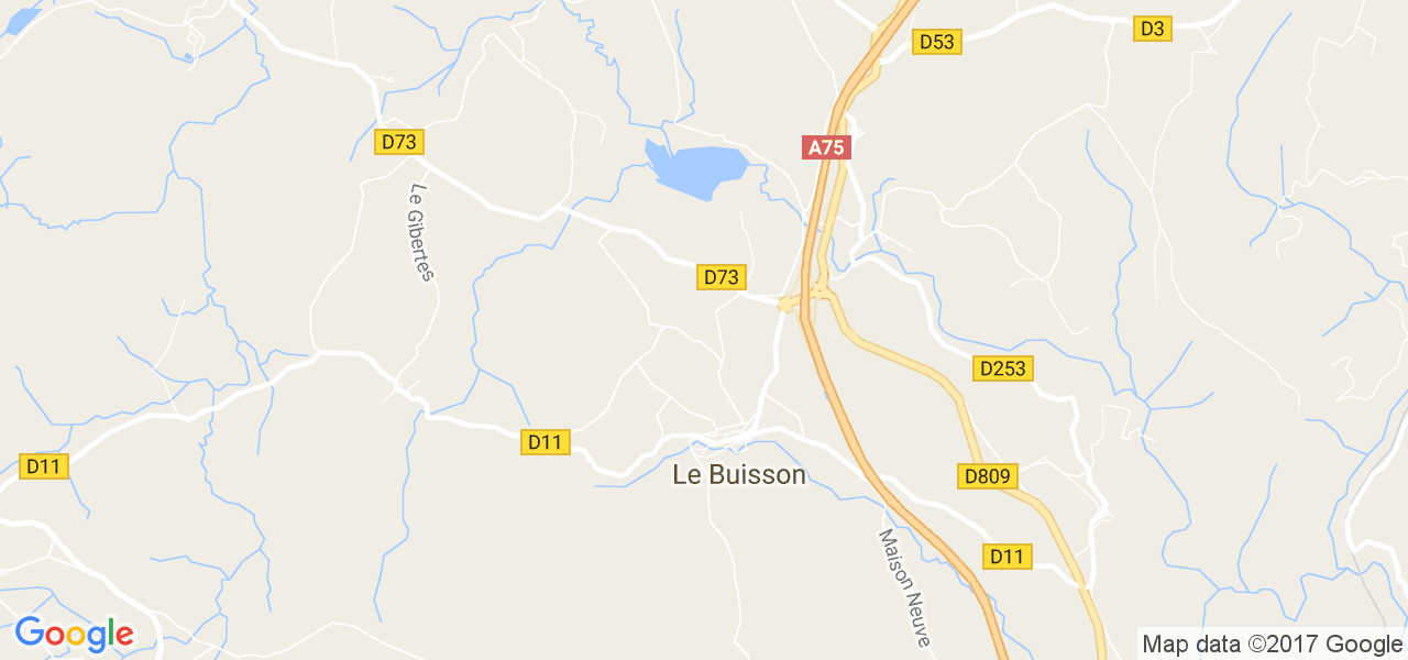 map de la ville de Le Buisson