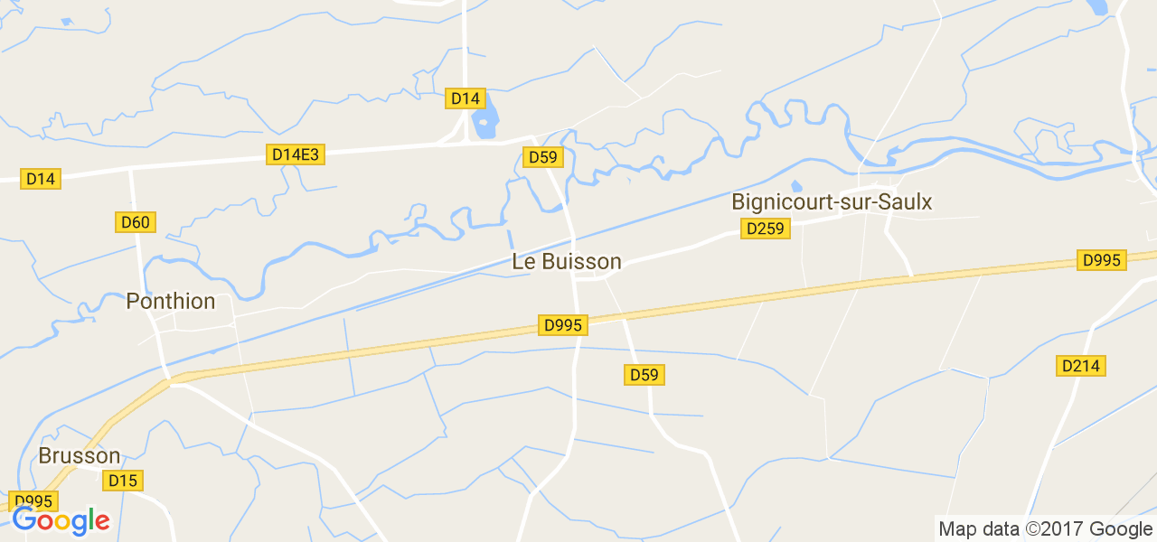 map de la ville de Le Buisson