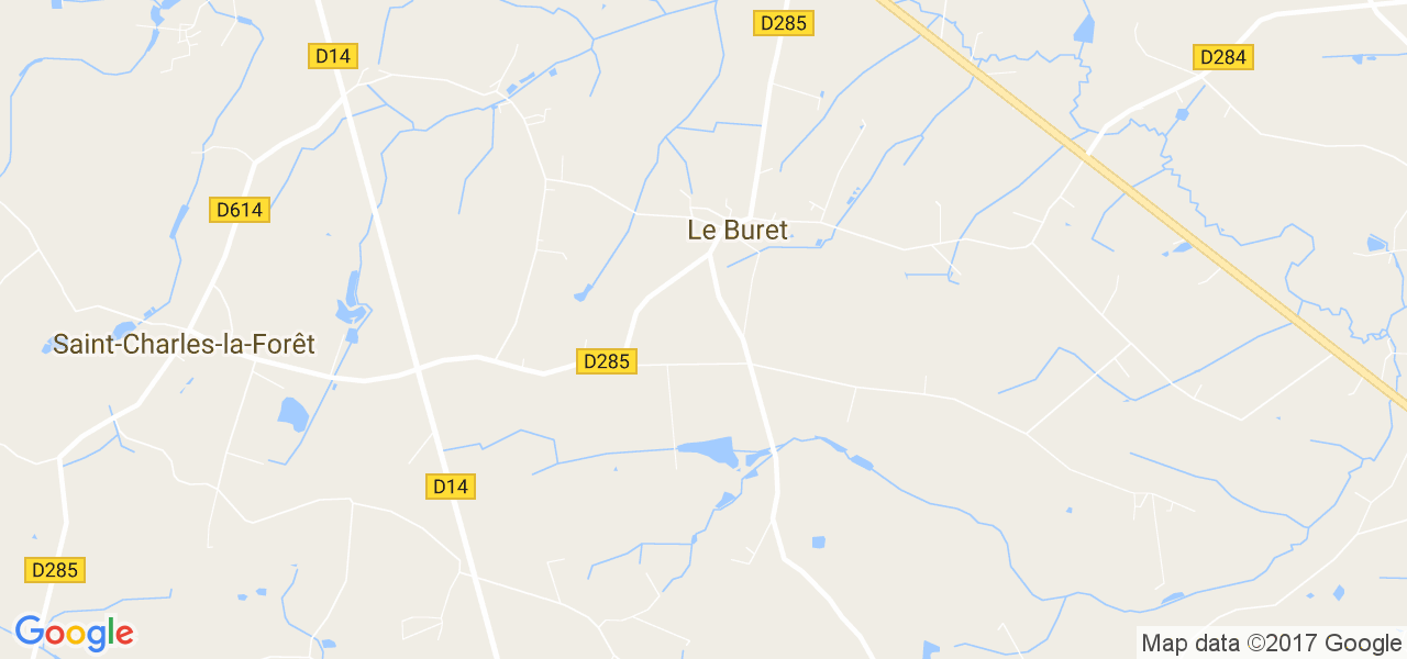 map de la ville de Le Buret