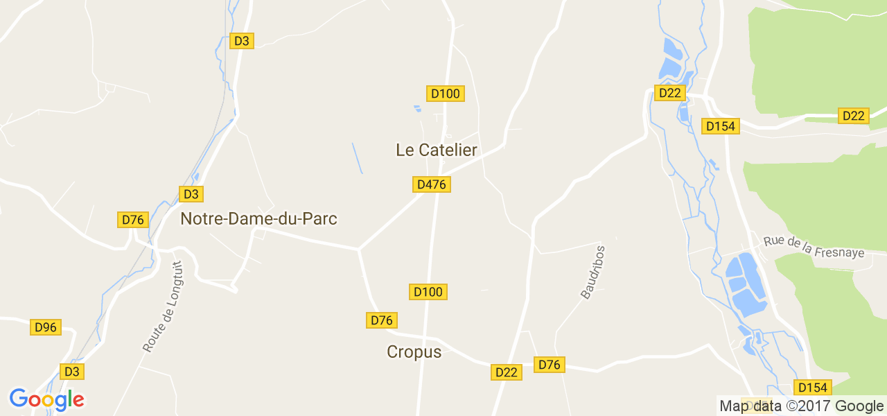 map de la ville de Le Catelier