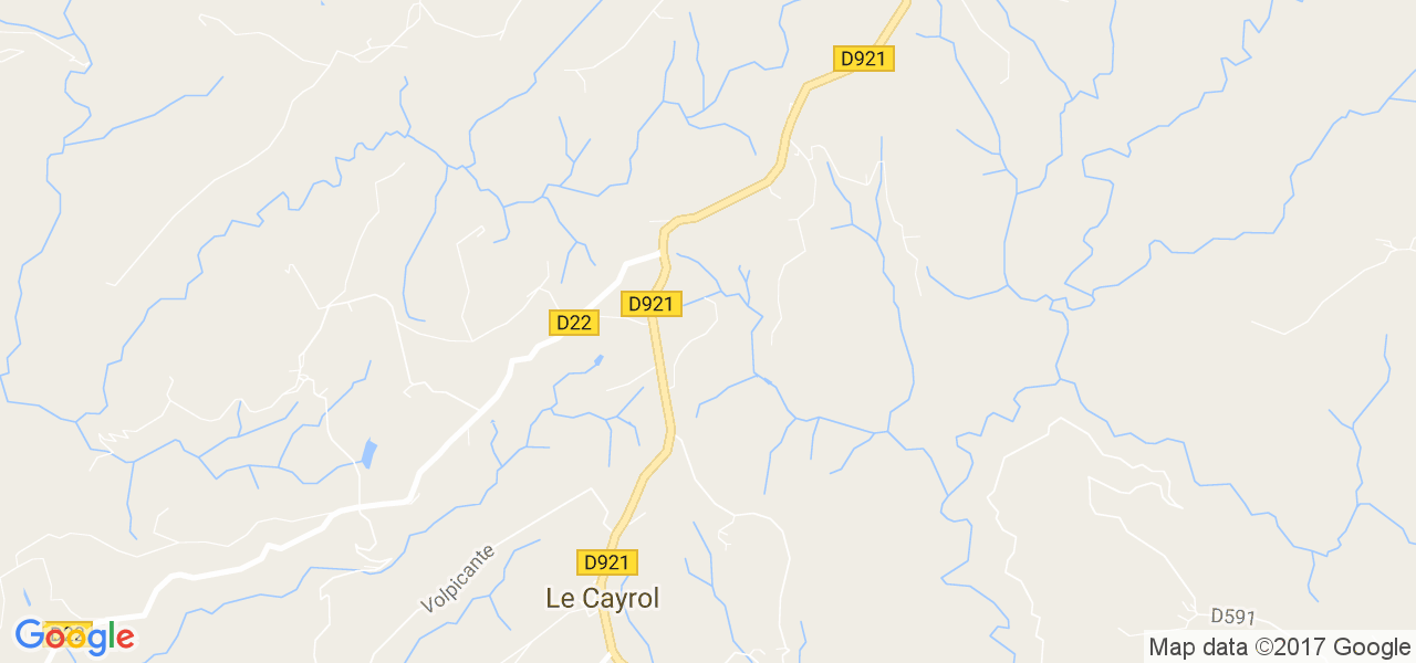 map de la ville de Le Cayrol