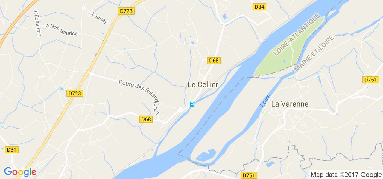 map de la ville de Le Cellier