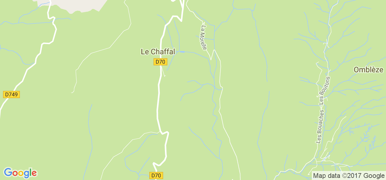 map de la ville de Le Chaffal