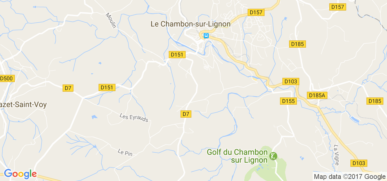 map de la ville de Le Chambon-sur-Lignon