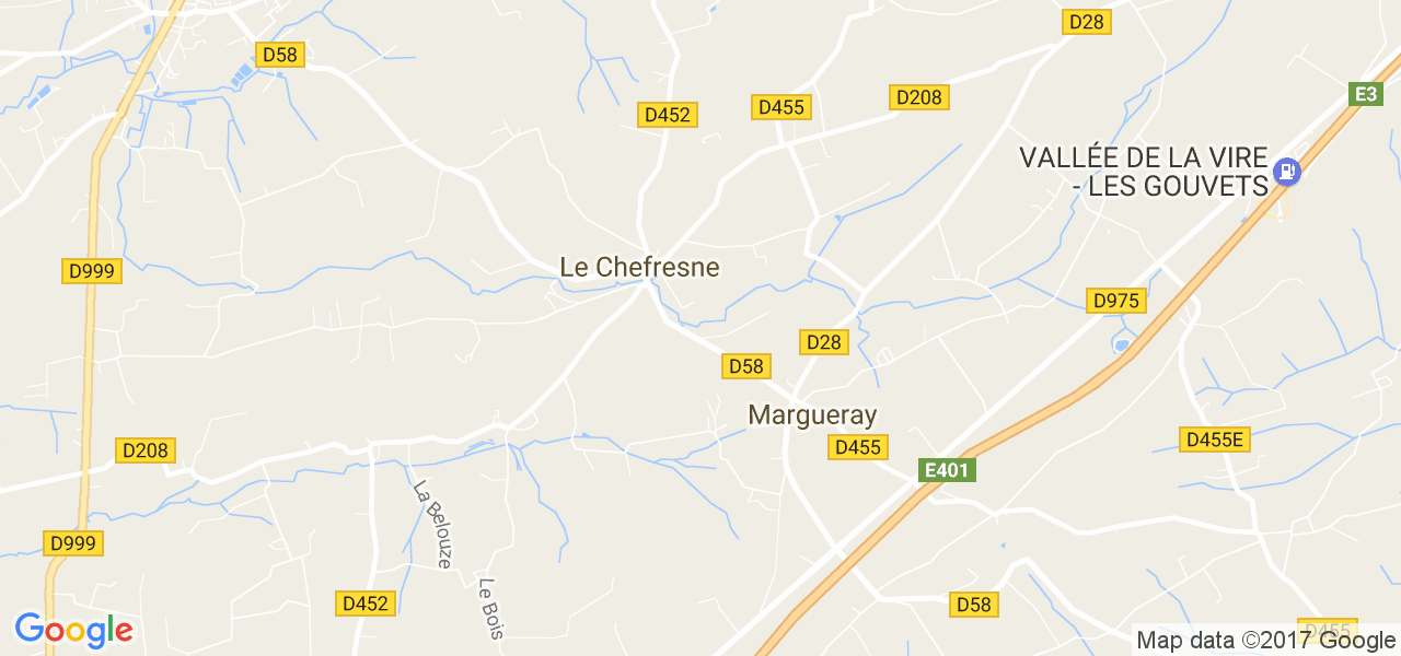 map de la ville de Le Chefresne