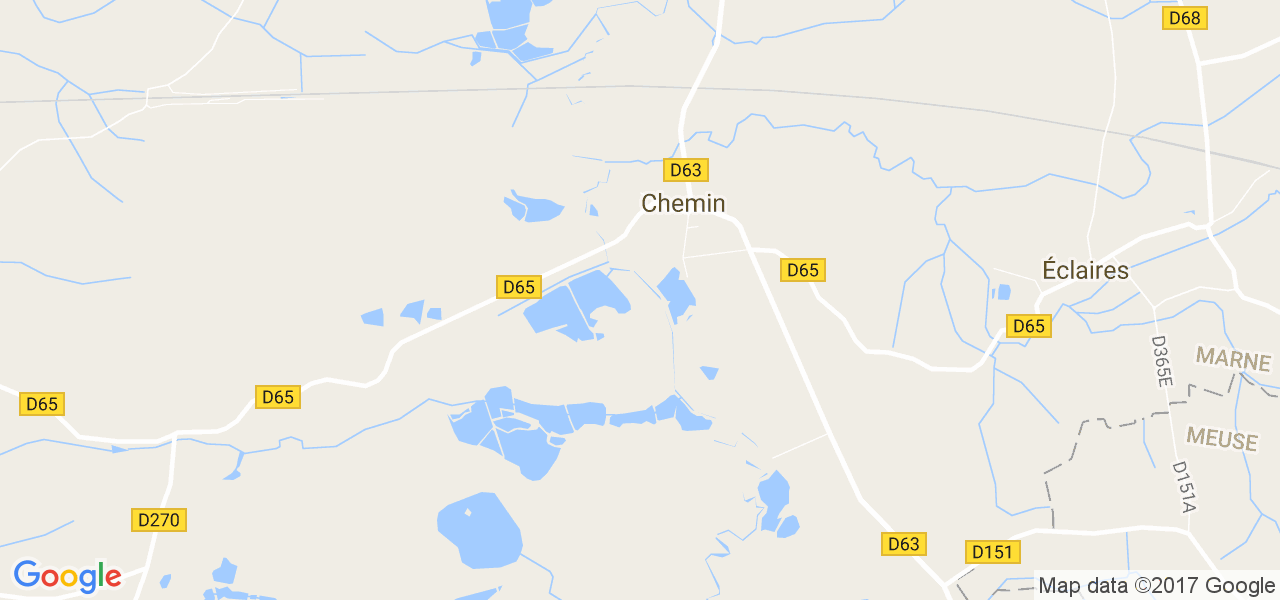 map de la ville de Le Chemin