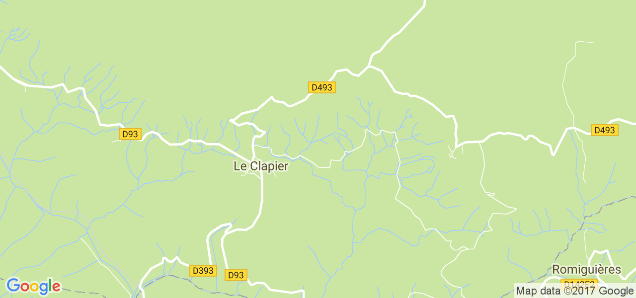 map de la ville de Le Clapier